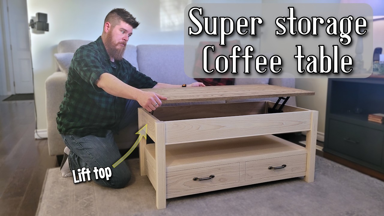 The practical table // How to build a lift top coffee table - plans available!