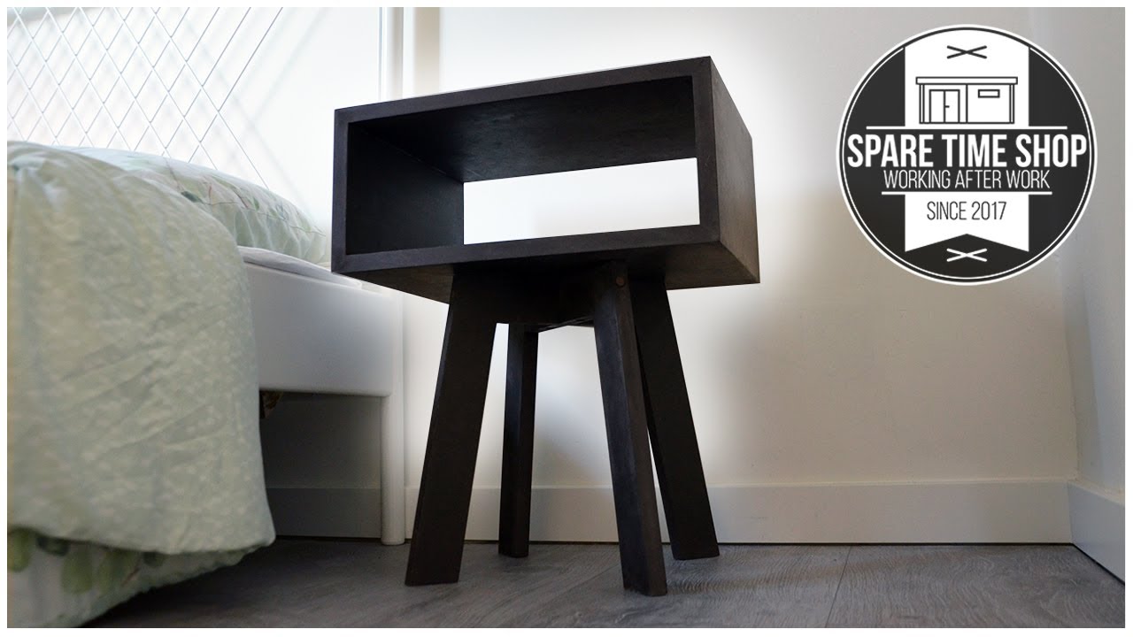 Making Modern Side Tables from Black MDF - Woodworking