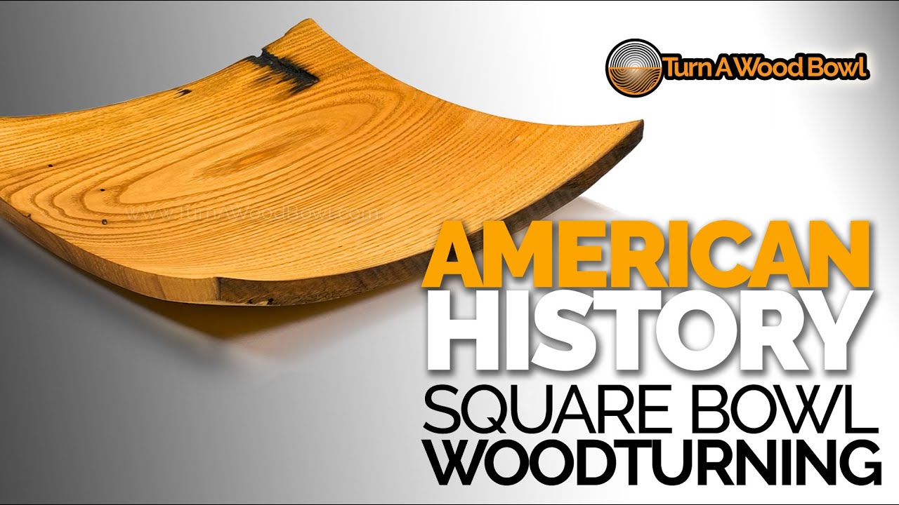 Woodturning Square Bowl — American History — Wormy Chestnut Video