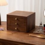 Wood Desk Organizer With Drawers or wooden storage box with drawers