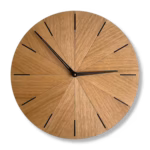 oak Modern Wall Clock