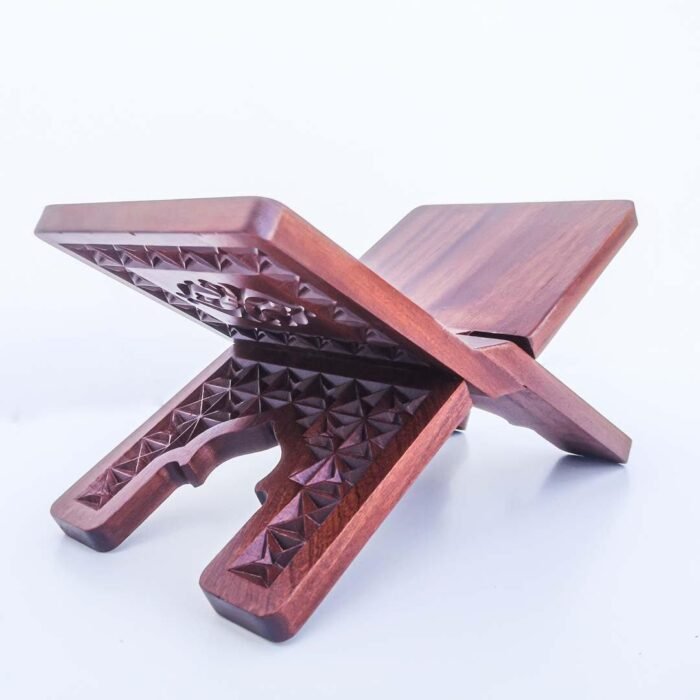carved folding quran stand 936764
