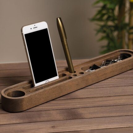 wooden organizer for desk - glamorwood