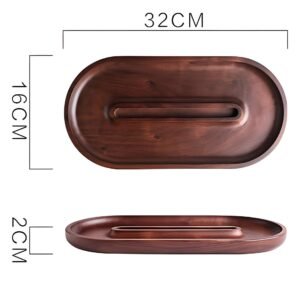 Wooden Snack Tray With Phone Holder - glamorwood