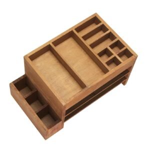 Wood Desk File Organizer - glamorwood