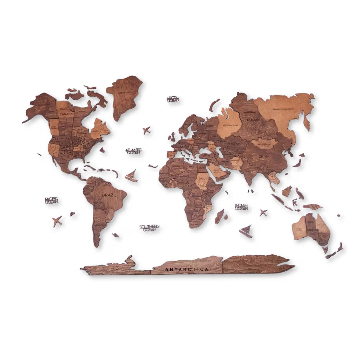 mahogany-world-map-wall-art mahogany world map wall art