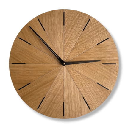 Minimalist oak clock - glamorwood