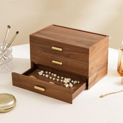 multi-layer Wood Storage Drawer- glamorwood