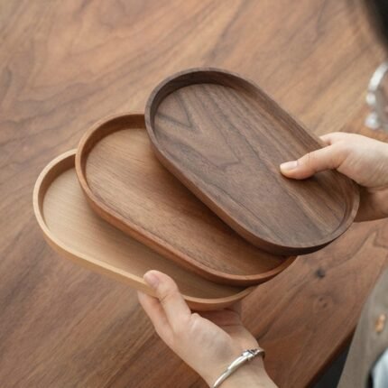 Oval Wooden Tray - glamorwood