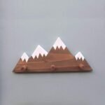 Snowy Mountain Peak Wall Pegs - glamorwood