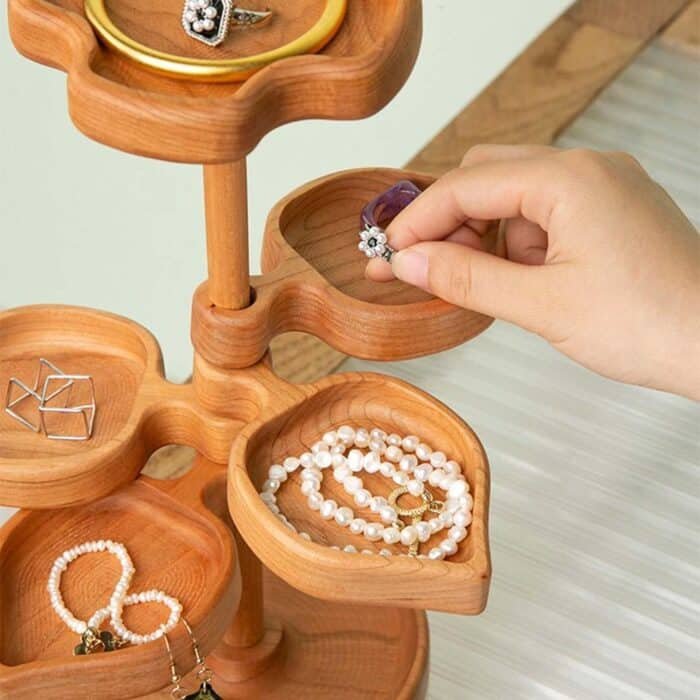 solid wood jewelry stand 190549
