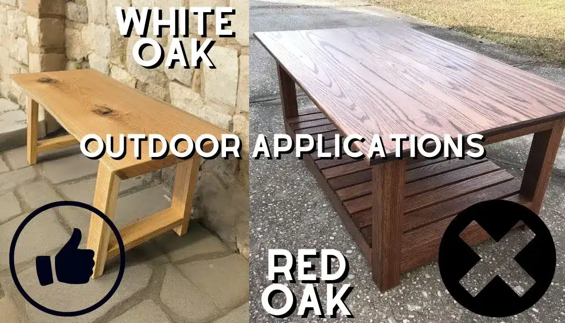 red vs white oak