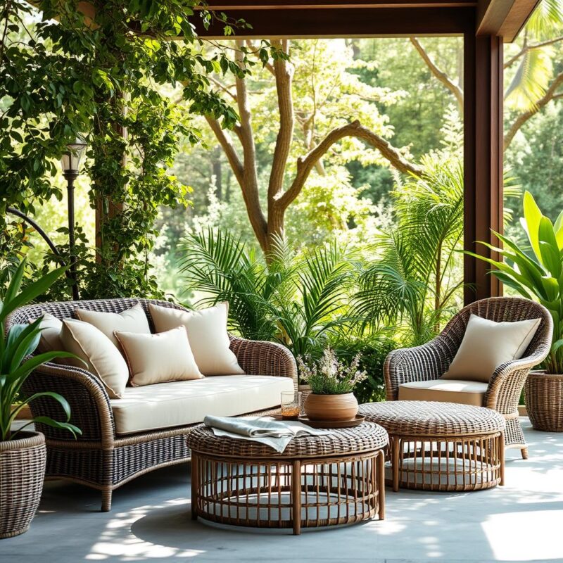 aesthetic appeal of rattan furniture