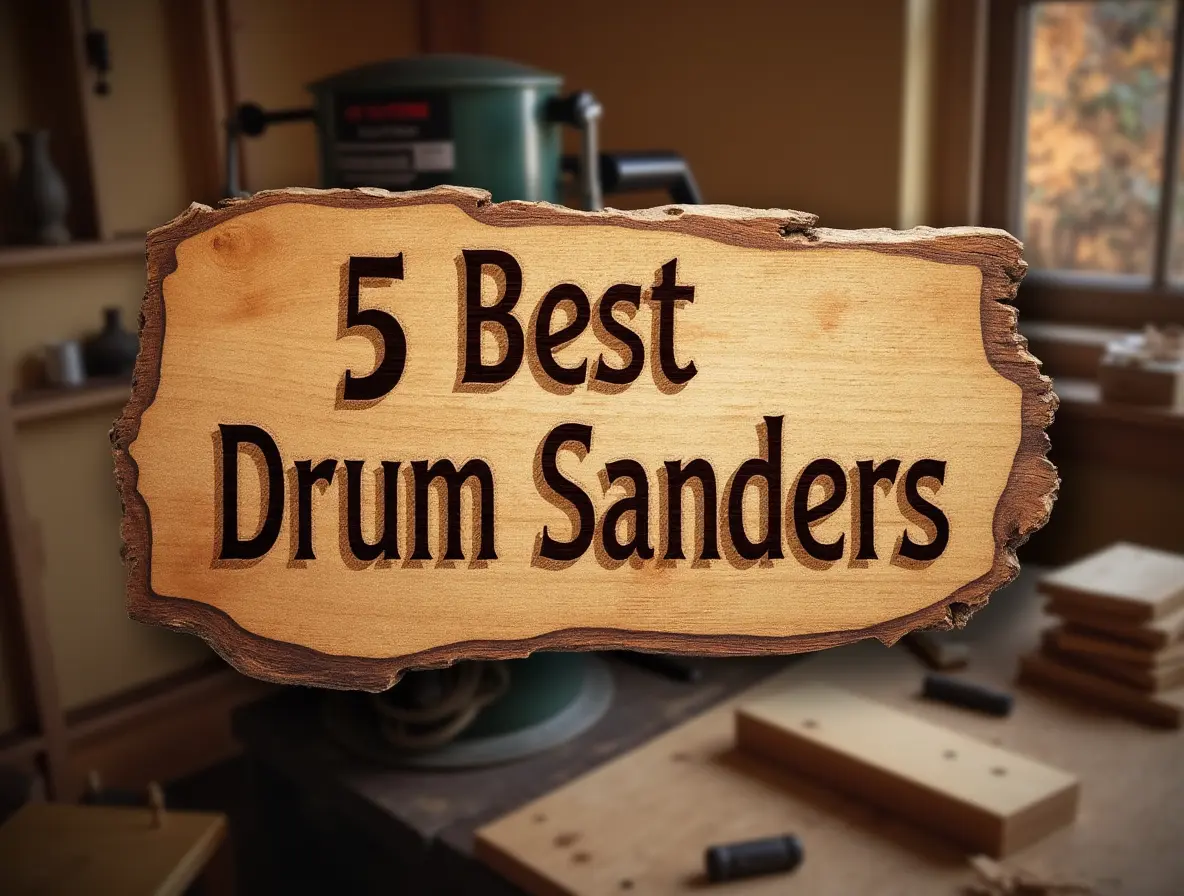 image with the title 5 best drum sanders