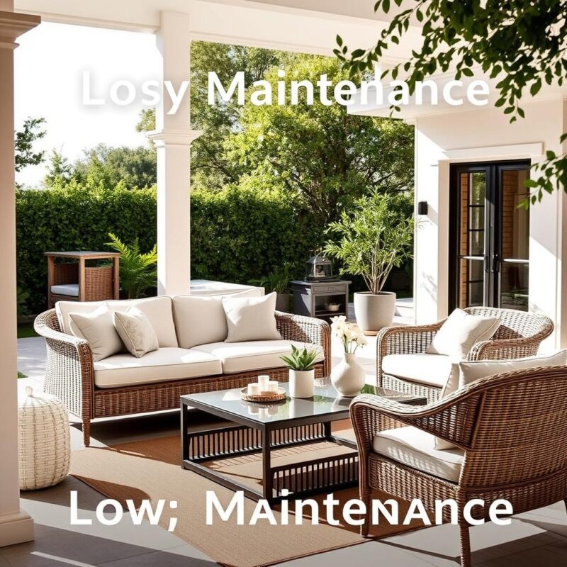 low maintenance rattan furniture