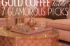 gold coffee table