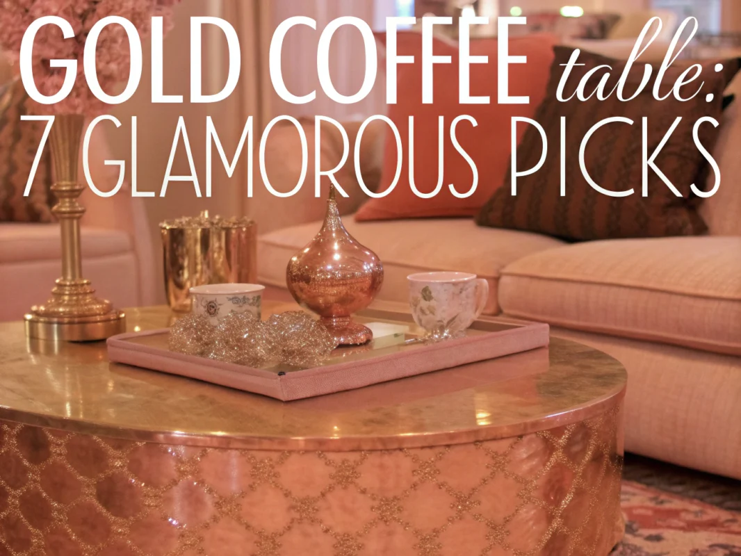 gold coffee table