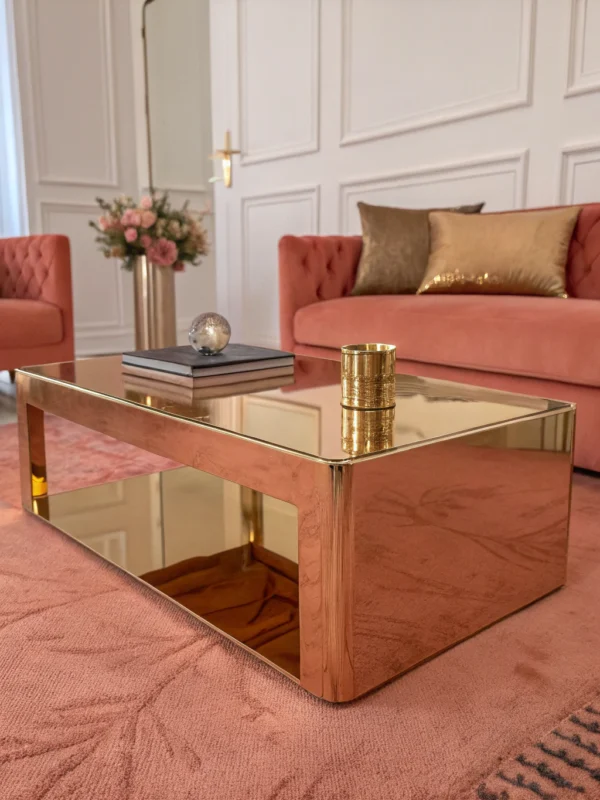 gold coffee table