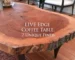 live edge coffee table