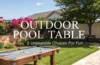 outdoor pool table