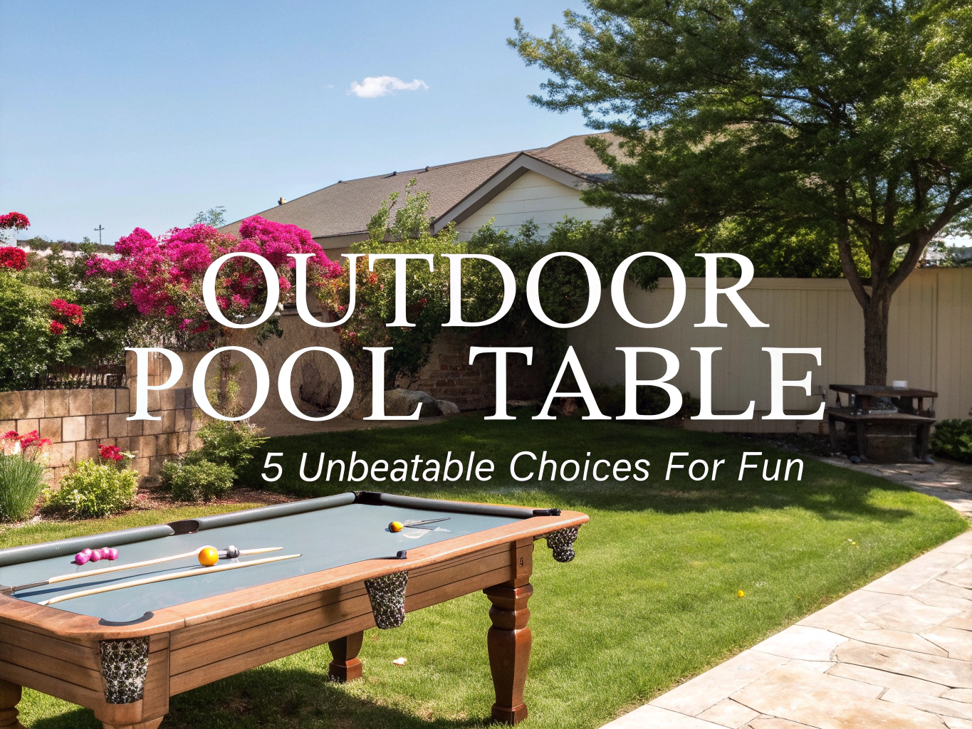 outdoor pool table
