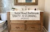 solid wood bathroom vanity