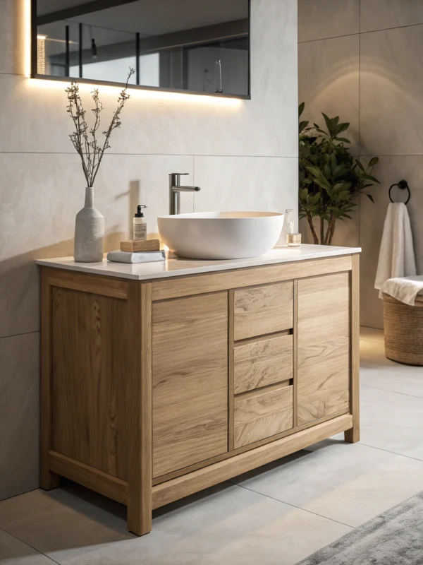 solid wood bathroom vanity