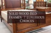 solid wood bed frame