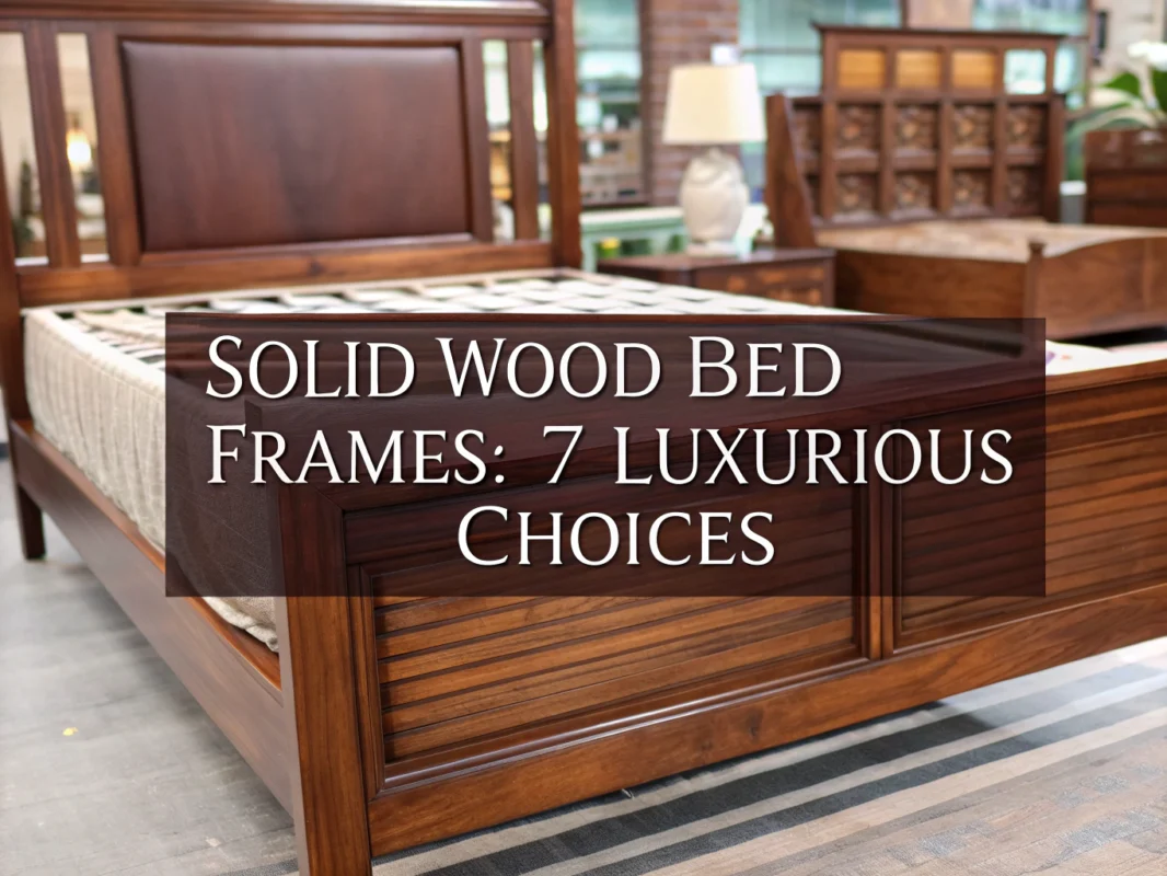 solid wood bed frame