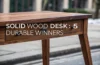 solid wood desk