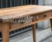 solid wood desk