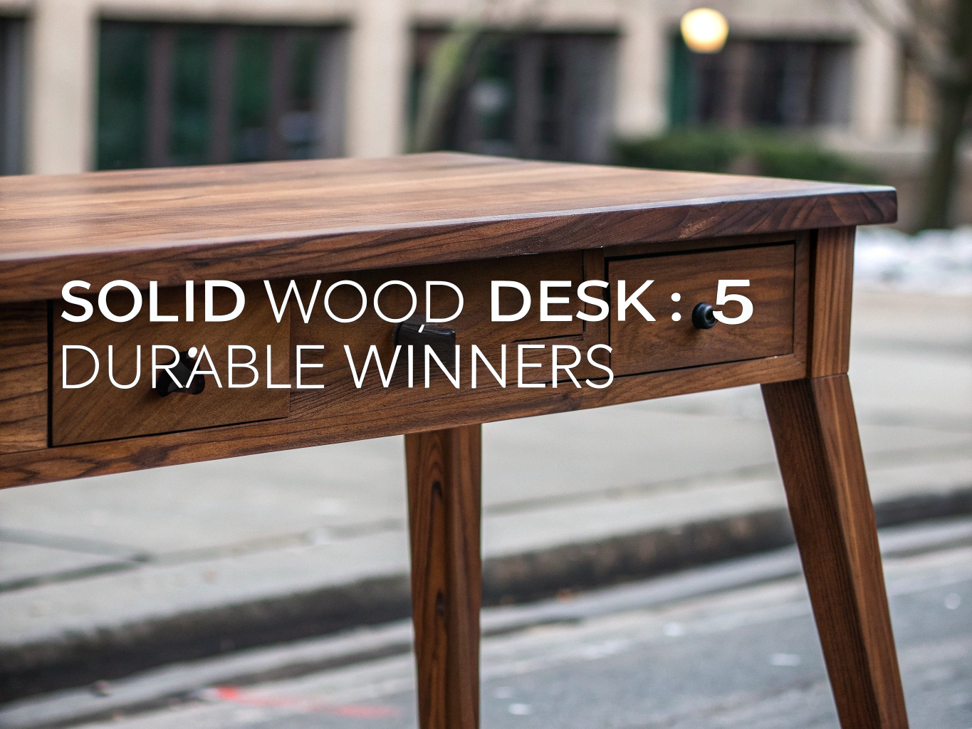 solid wood desk