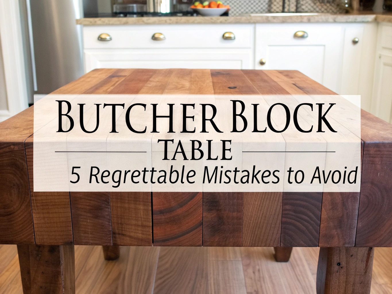 ​butcher block table