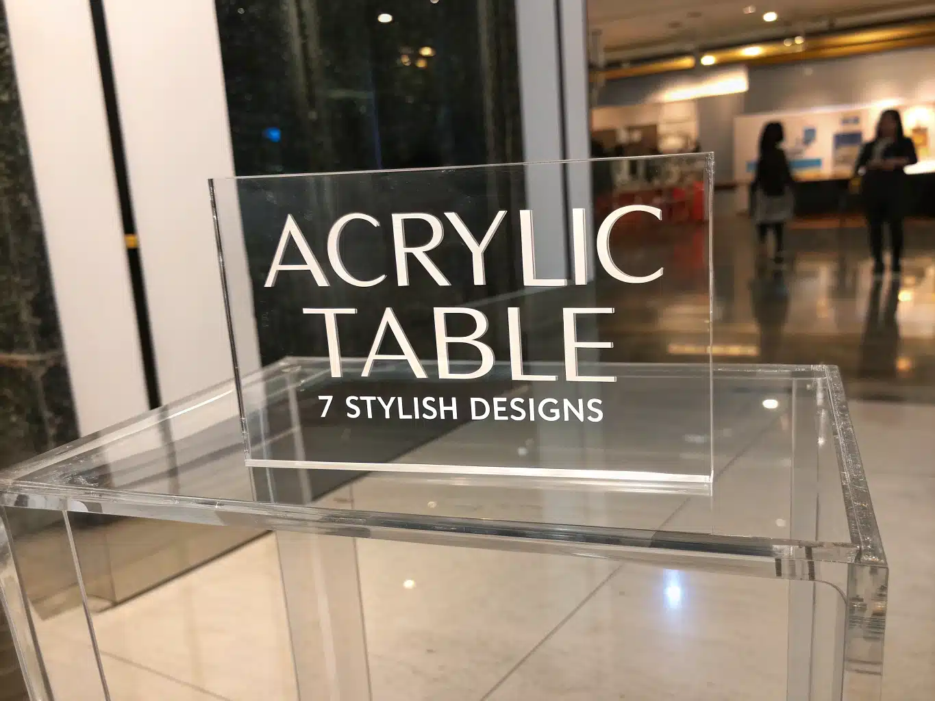 acrylic table