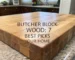 butcher block wood
