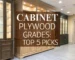 cabinet plywood grades