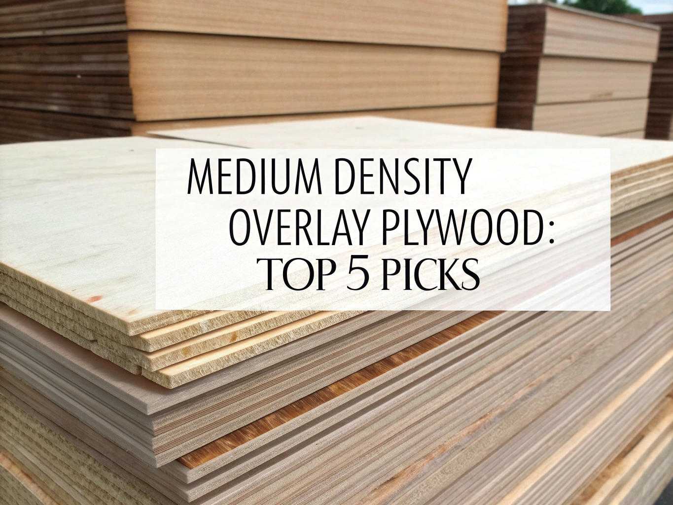 medium density overlay plywood