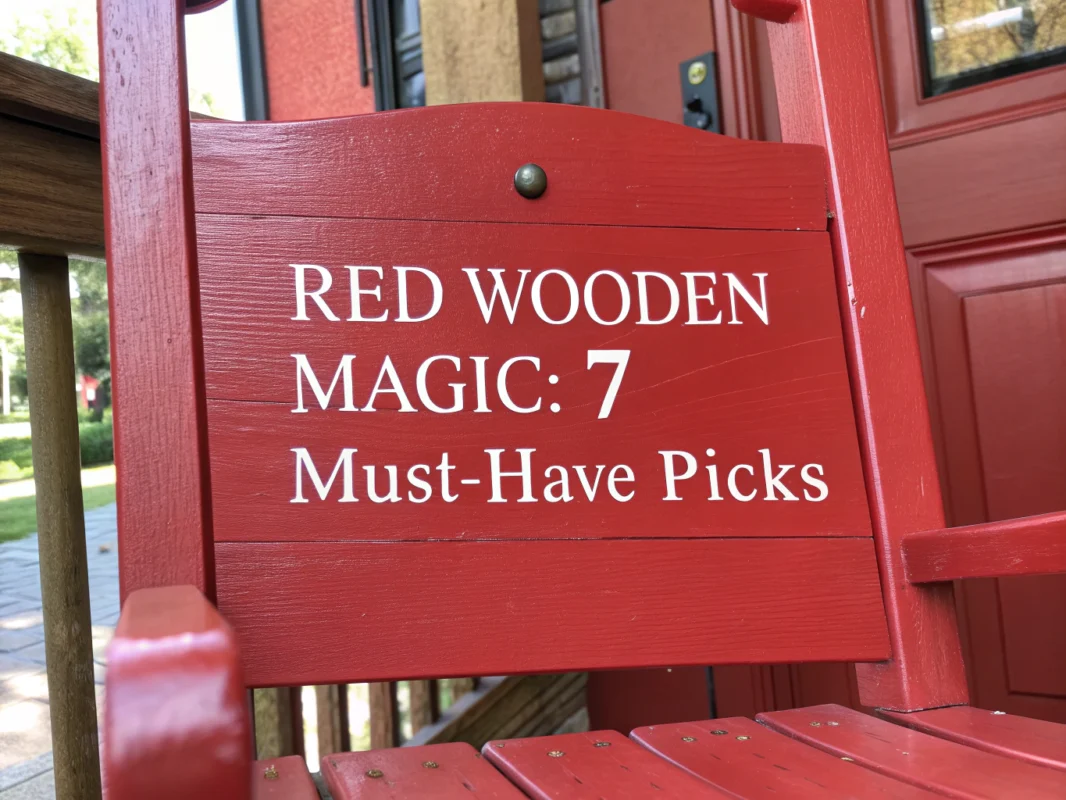red wooden