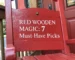 red wooden