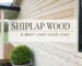 shiplap wood