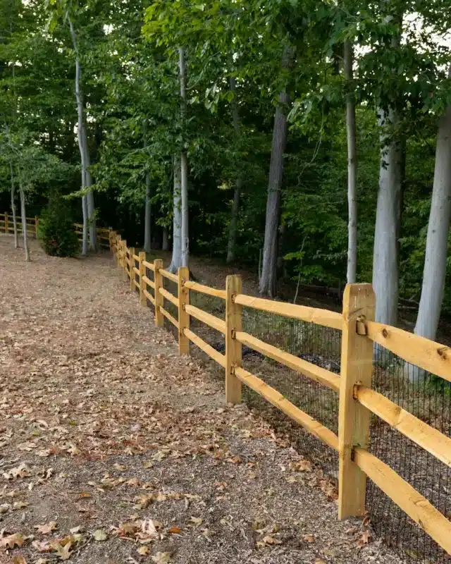 Split Rail Wood Fences