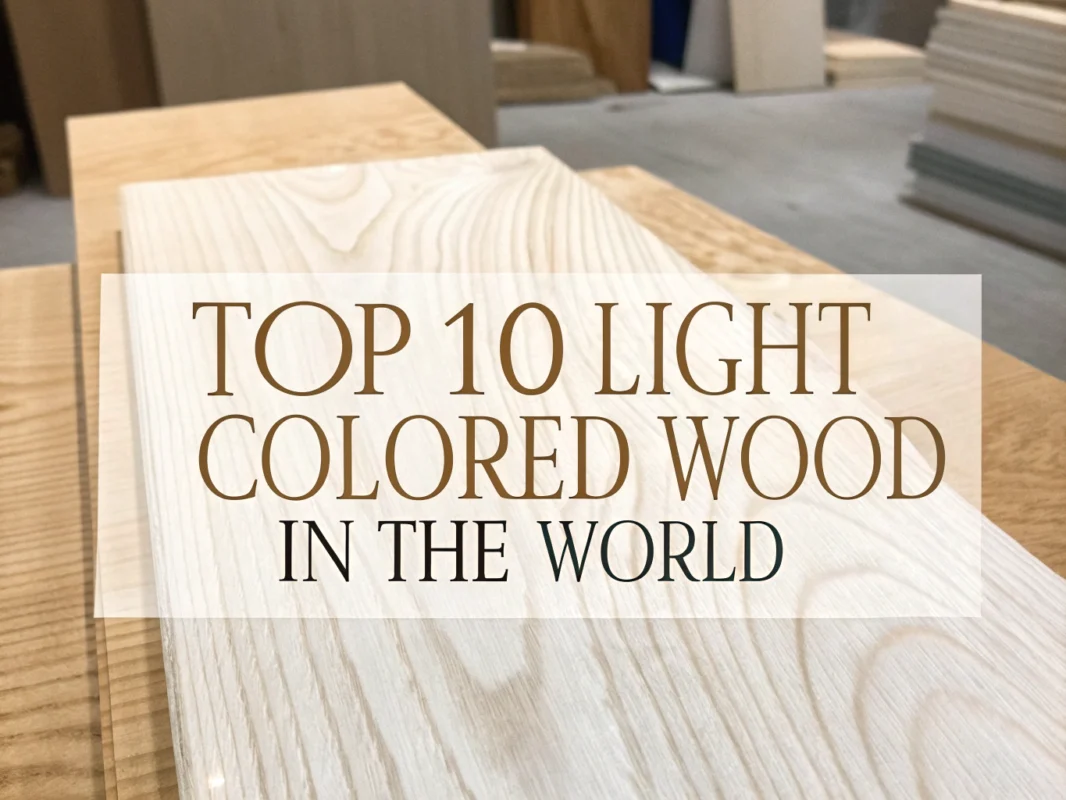 light colored wood