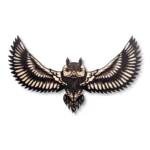 Bird Wall Art – Great Horned Owl with Spread Wings